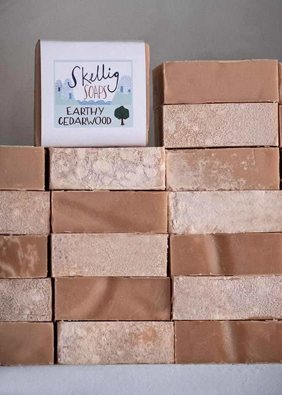 earthy cedarwood soap